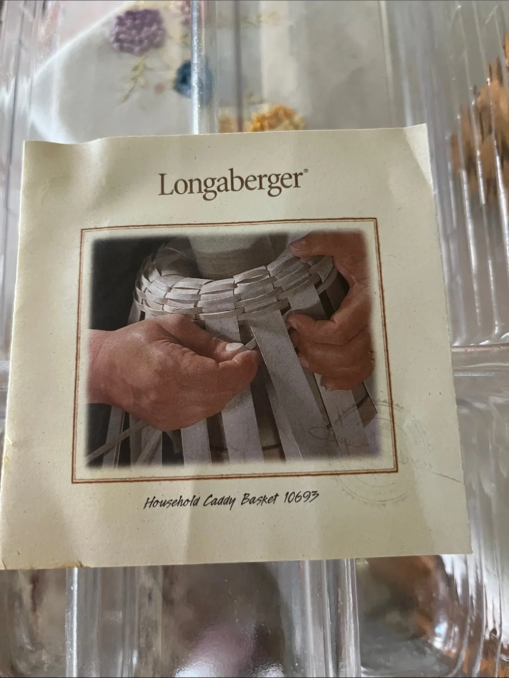 Retired Longaberger #10693 Household Caddy Basket – SB 2004 – Dresden, Ohio